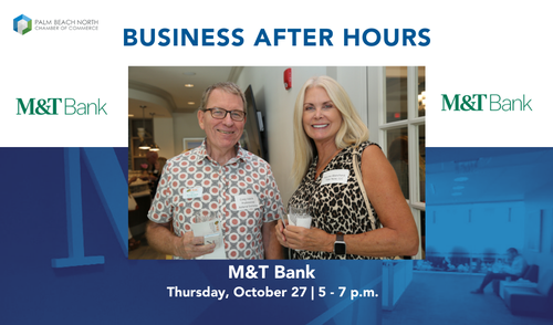 Business After Hours At M T Bank Oct 27 2022 Palm Beach North 